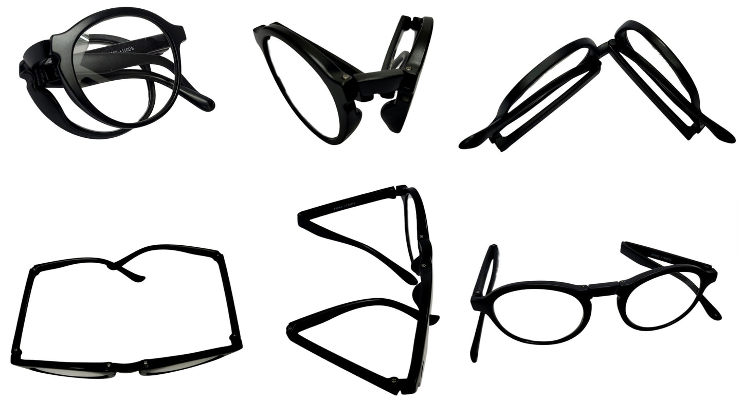 Affaires Folding Reading Glasses For Men and Women Black