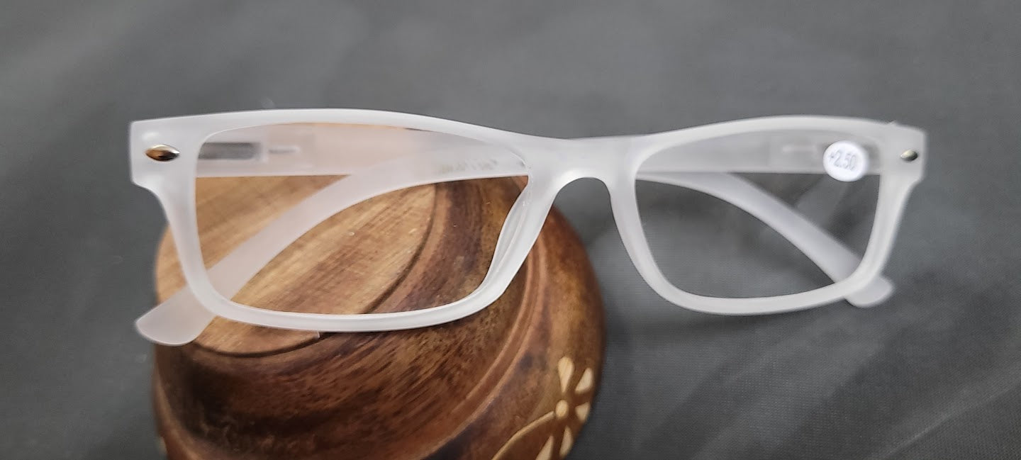 Affaires White Reading Glasses For Men & Women Innovative Scratch Resi –  SoftTouchLenses