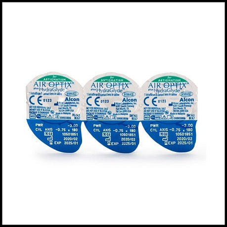 Air Optix Plus HydraGlyde Toric Monthly Disposable Lenses