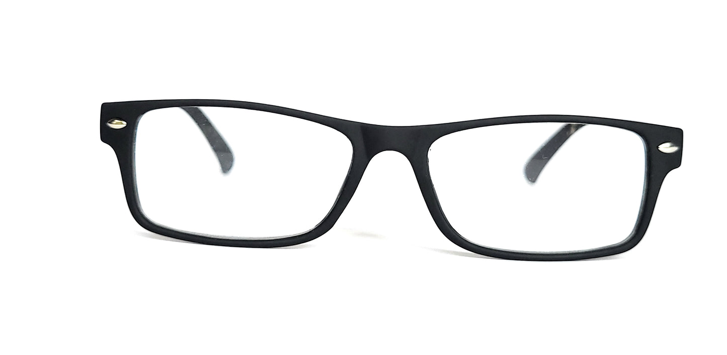 Affaires Black Reading Glasses for Men & Women - Scratch-Resistant UV Blocking Lenses