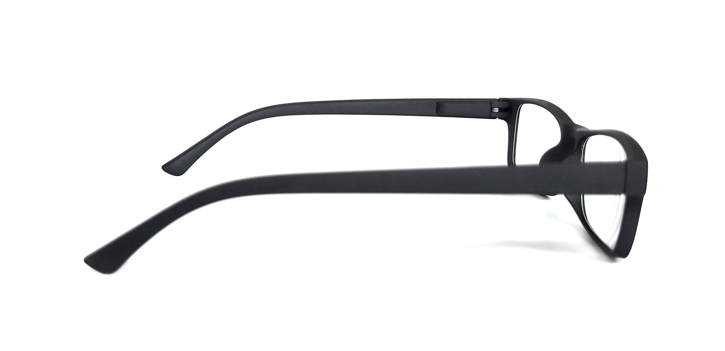 Affaires Black Reading Glasses for Men & Women - Scratch-Resistant UV Blocking Lenses