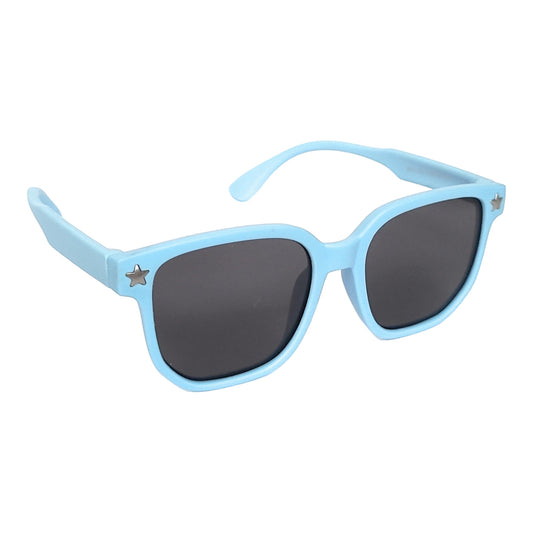 Wayfarer Kids Polarized Sunglasses for Children Age 4-9 Years Old, Girl or Boy  | affaires-9010 - Blue