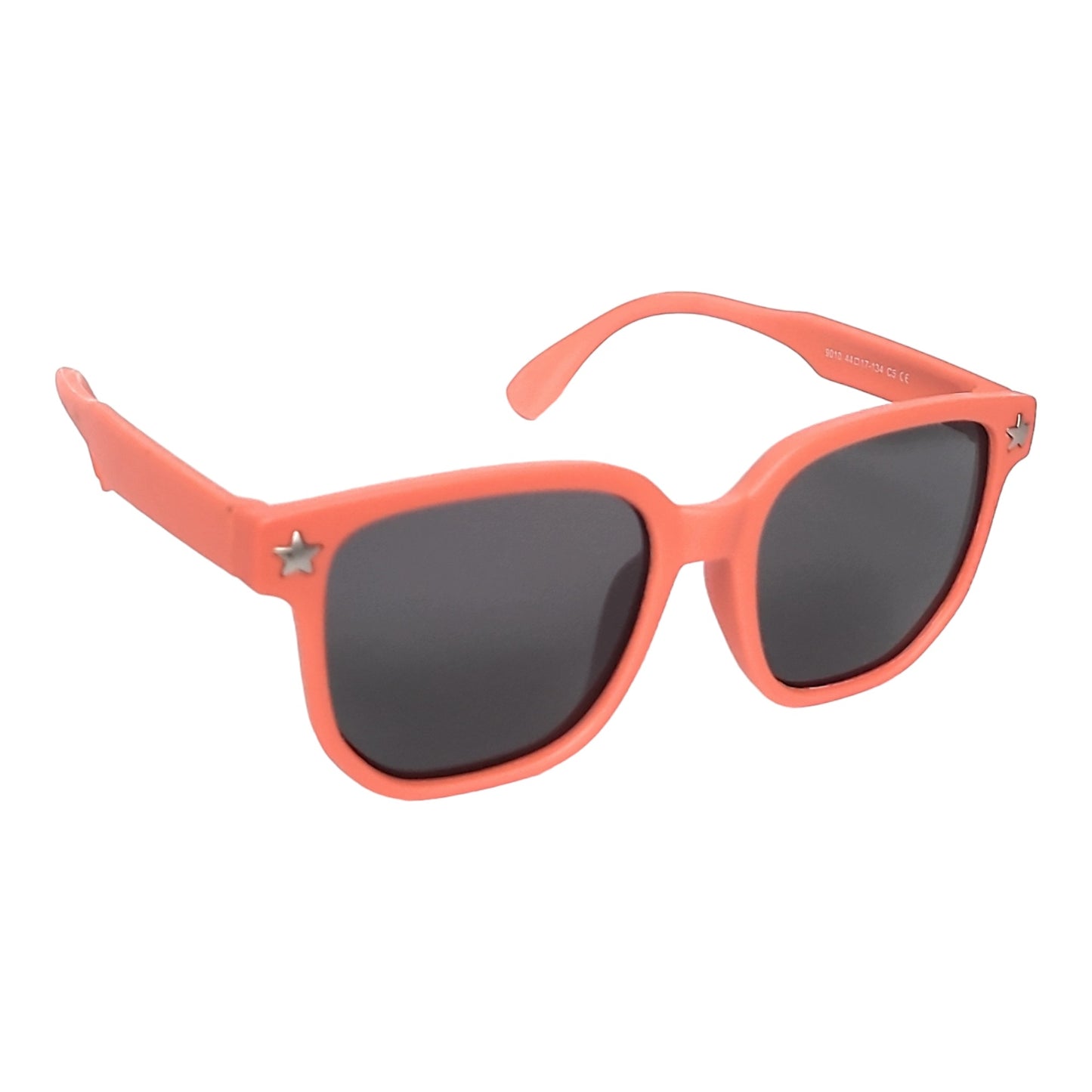 Wayfarer Kids Polarized Sunglasses for Children Age 4-9 Years Old, Girl or Boy | affaires-9010 - Orange