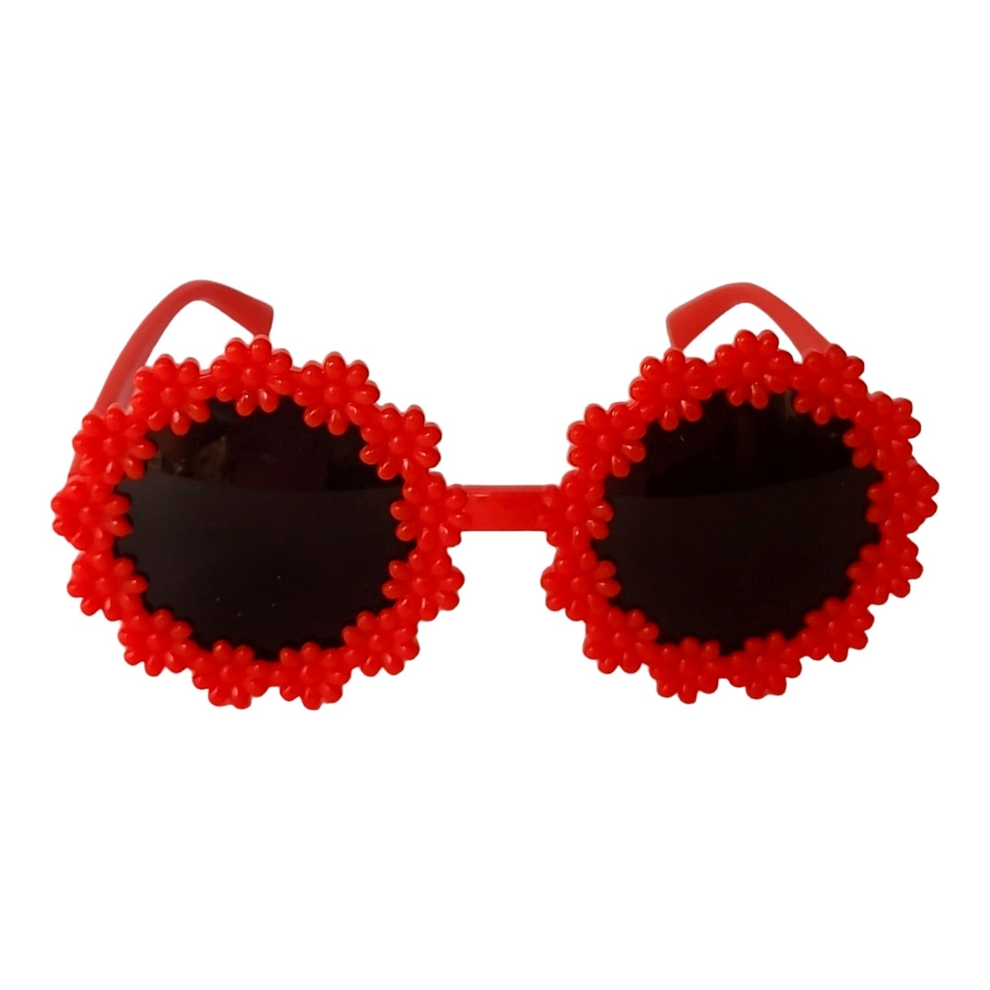 Flower Shape Round Sunglasses for kids - UV Protected Sunglasses - ( 3yrs to 8yrs ) – affaires-2038-Red