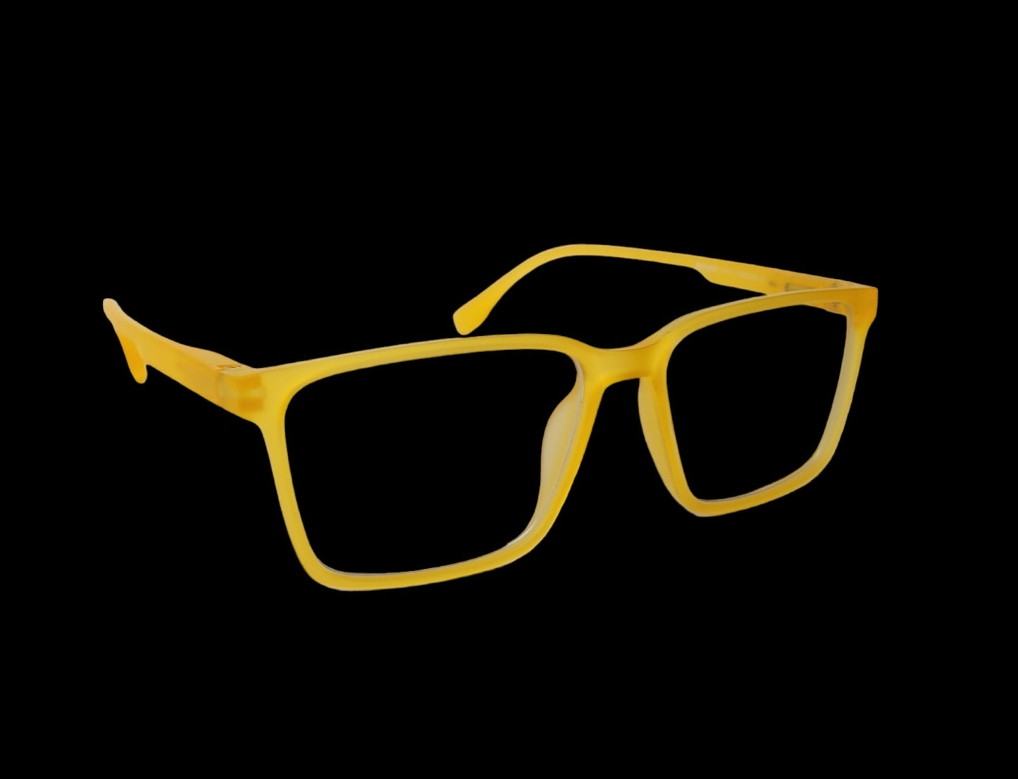 Affaires BLU Zero Power Blue Cut Computer Glasses - Anti Glare, Lightweight, UV Protection, Large Yellow