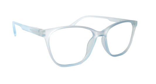 Affaires BLU Trendy Zero Power Blue Cut Computer Glasses - Anti Glare, Lightweight, UV Protection, Light Blue