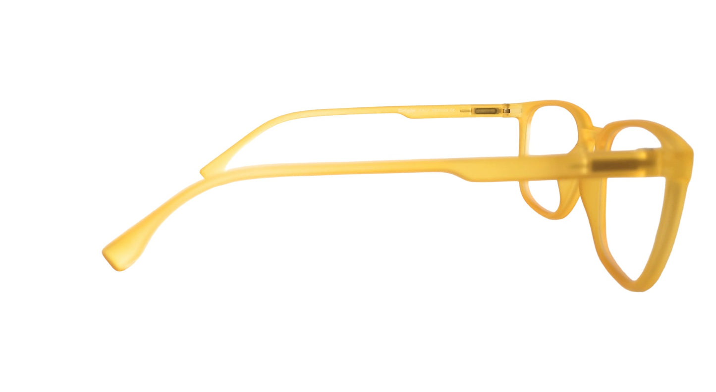 affaires Colorful BLU | Zero Power Blue Cut Computer Glasses | Anti Glare & Blocks Harmful Rays | UV Protection Specs | Men & Women | LK 889 | LK-328 - Yellow