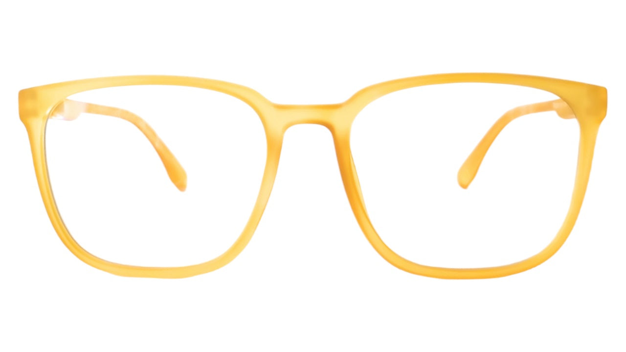 affaires Colorful BLU | Zero Power Blue Cut Computer Glasses | Anti Glare & Blocks Harmful Rays | UV Protection Specs | Men & Women | LK 889 | LK-328 - Yellow