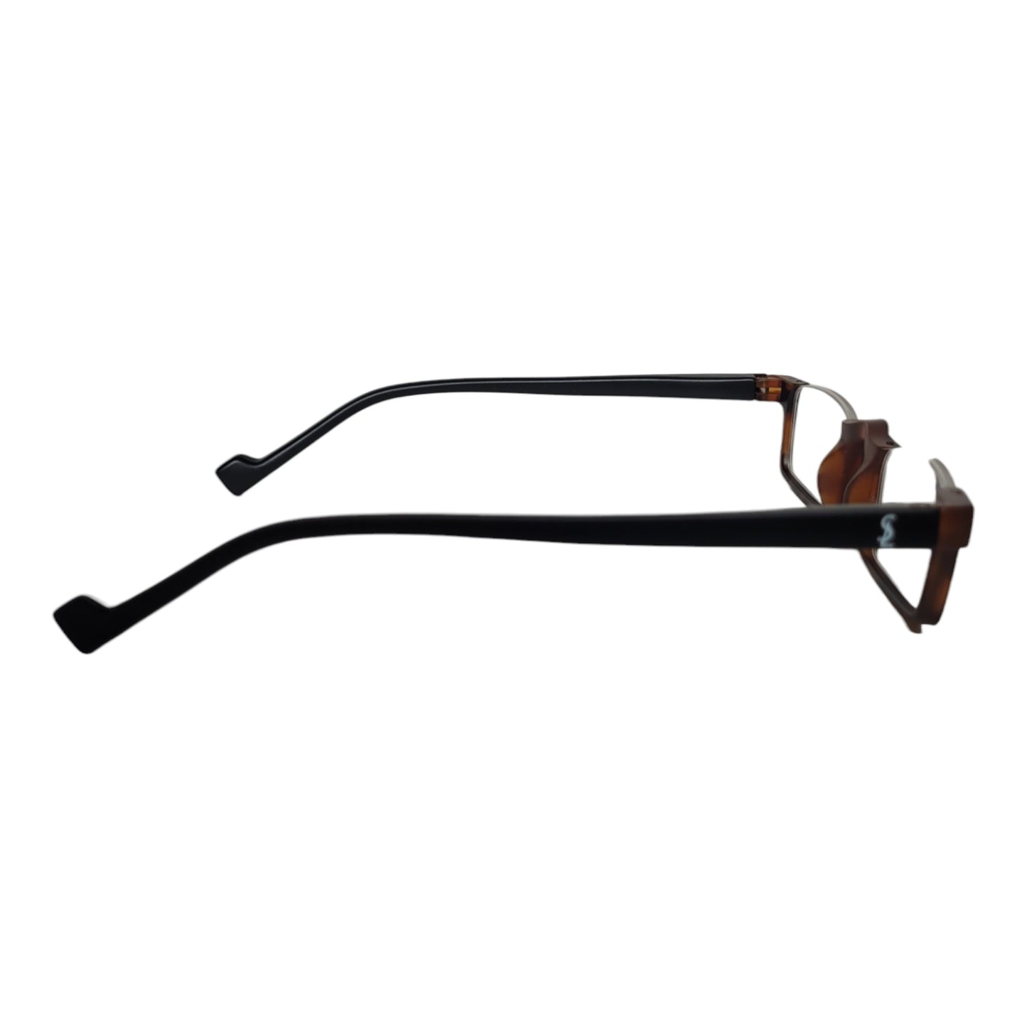 Designer Half Rimless from TOP Frames | affaires Plastic Reading Glasses |  Clear Near Vision for Reading | Stylish Design | DA Brown