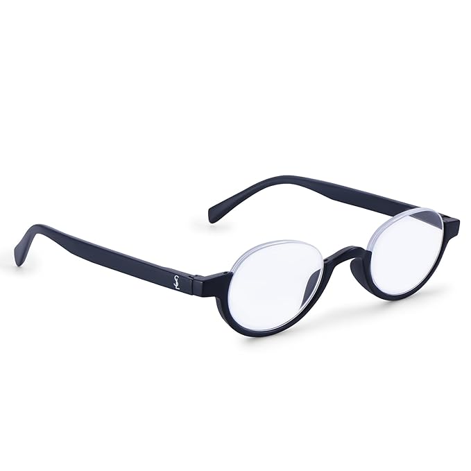 Half black half clear glasses frames online