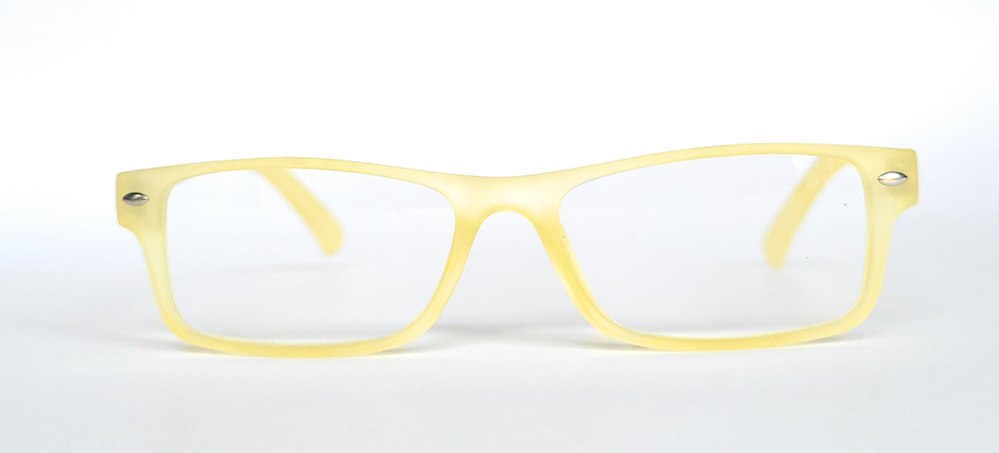 Affaires Yellow Reading Glasses For Men & Women Innovative Scratch Resistant UV Blocking Lenses , vibrant colorsful Design Power Reading Eyeglasses