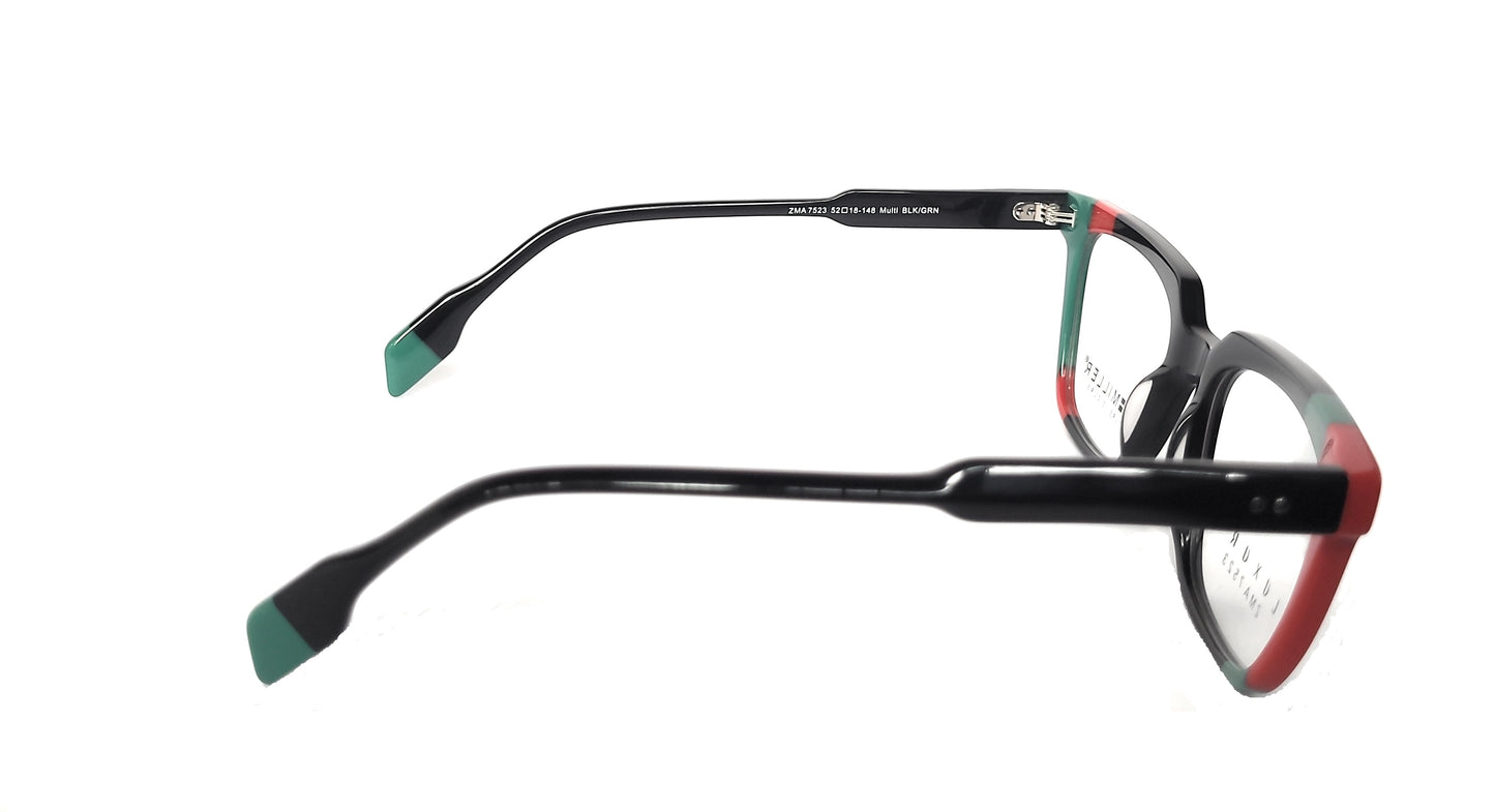 Zoe Miller Eyewear Spectacle Luxury ZMA7523 Multi BLK/GRN