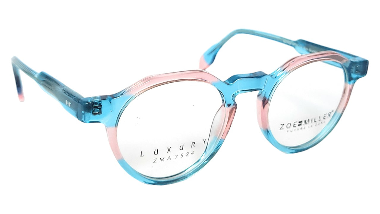Zoe Miller Eyewear Spectacle Luxury ZMA7524 Multi BLUE/PNK