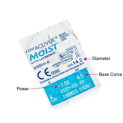 Acuvue 1-Day MOIST Daily Disposable Contact Lenses Johnson & Johnson (30 lens/box)