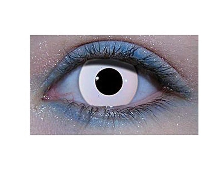 Affaires White Out Crazy color contact lenses Yearly Disposable ( 2pcs Lens Pack )