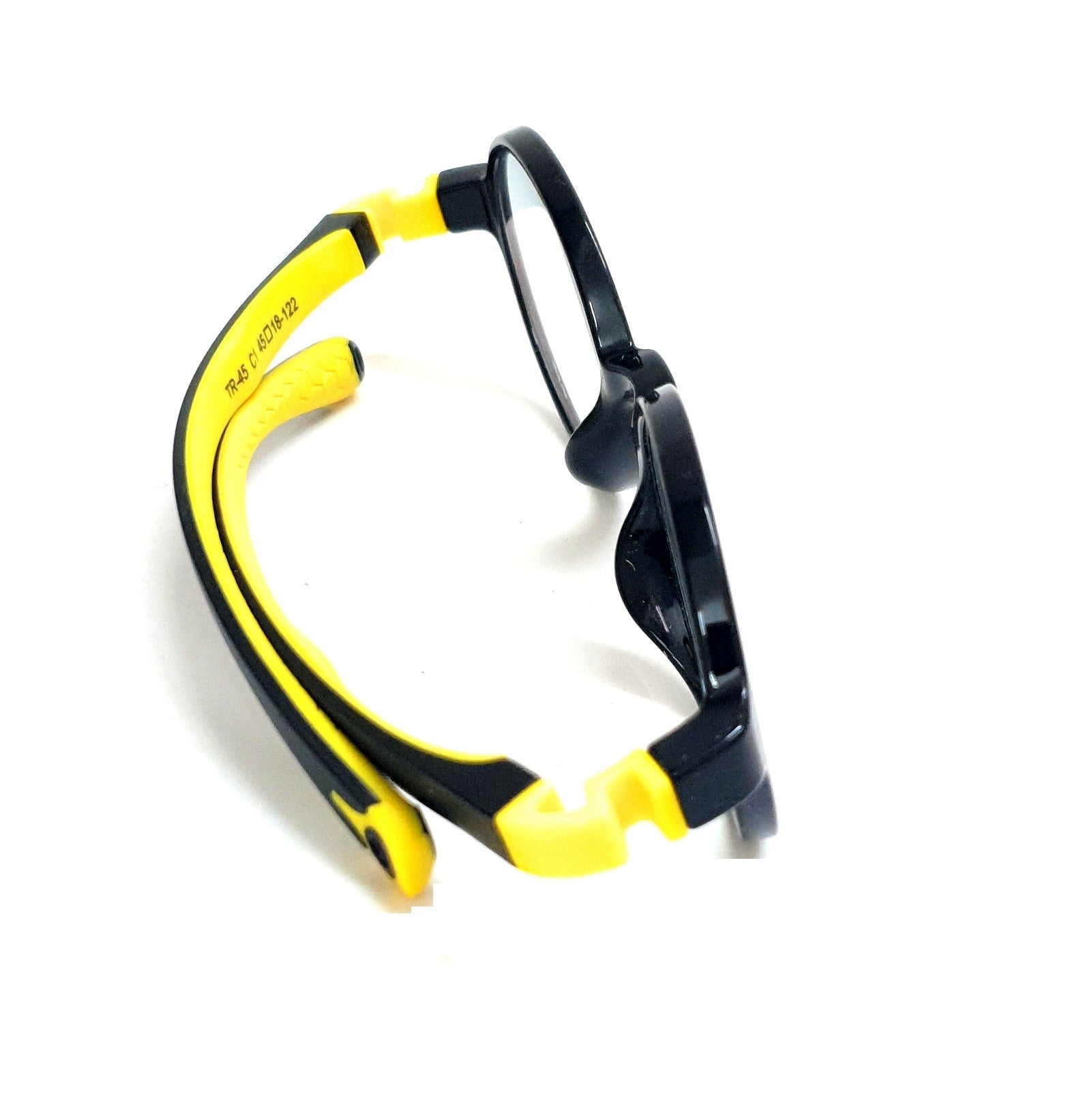 Affaires Kids Black and Yellow Blue Light Filter Computer Glasses with flexible frames and anti-reflection transparent lenses for eye protection