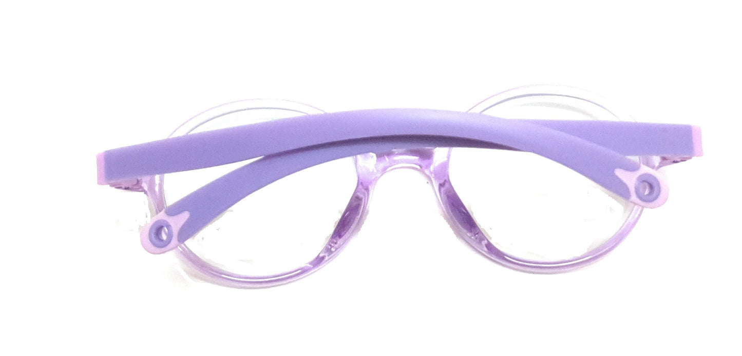 Affaires Kids Light Purple Blue Light Filter Computer Glasses with flexible frames and anti-reflection transparent lenses for eye protection