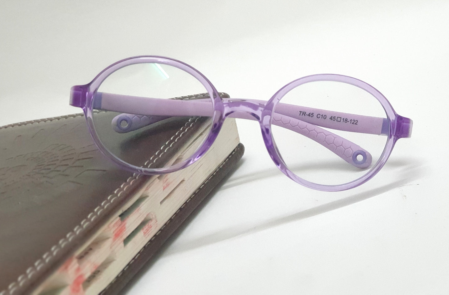 Affaires Kids Light Purple Blue Light Filter Computer Glasses with flexible frames and anti-reflection transparent lenses for eye protection