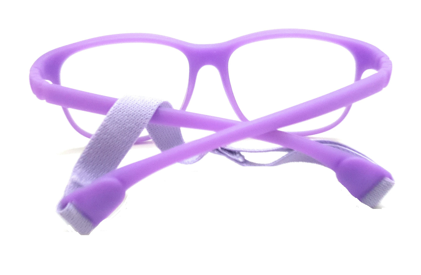 Affaires Blue Ray Block glasses Frames for Kids, Flexible, Bendable, No Screws, Glasses with anti-reflection | BC-283 (Purple)