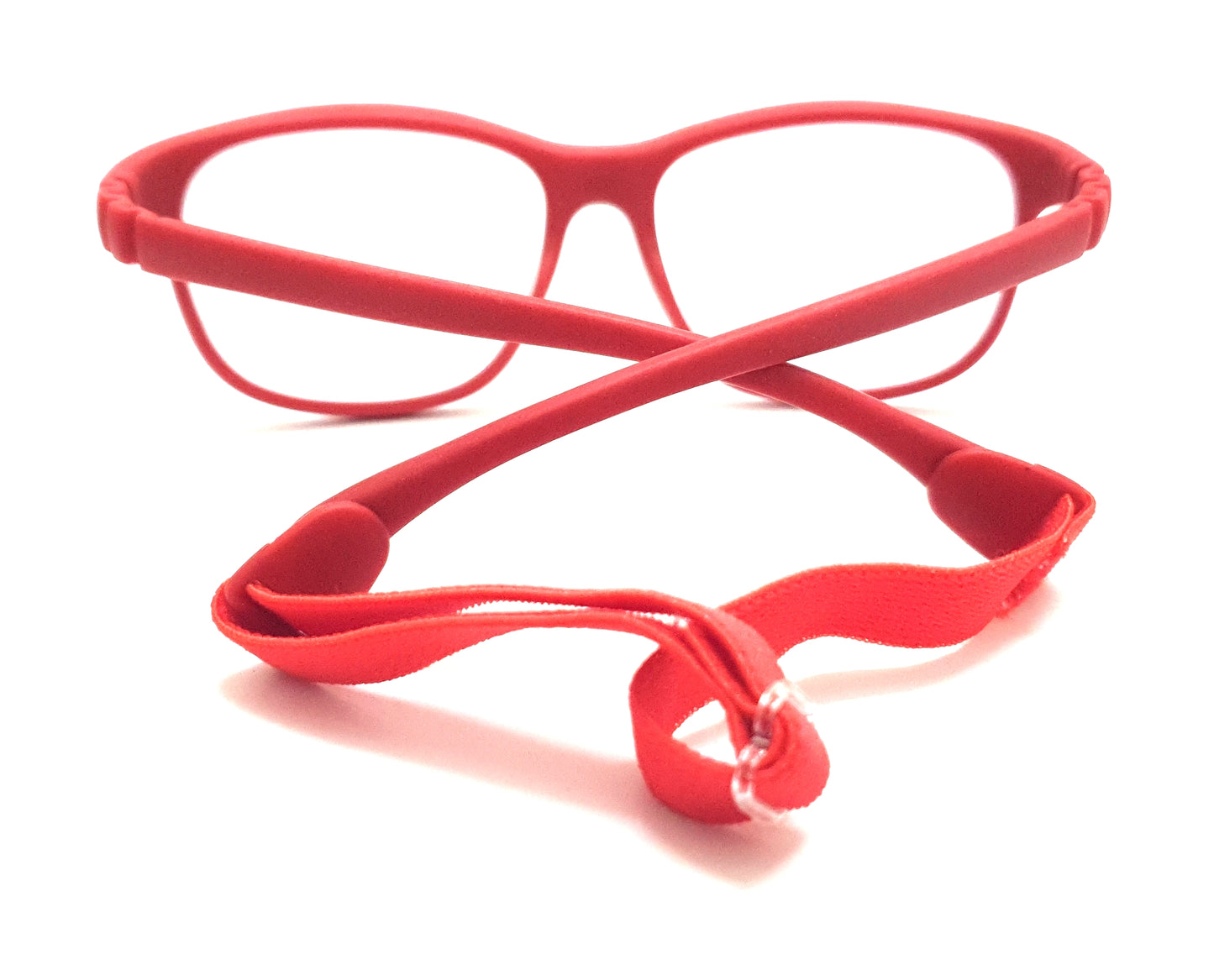 Affaires Blue Ray Block glasses Frames for Kids, Flexible, Bendable, No Screws, Glasses with anti-reflection | BC-287 (Red)