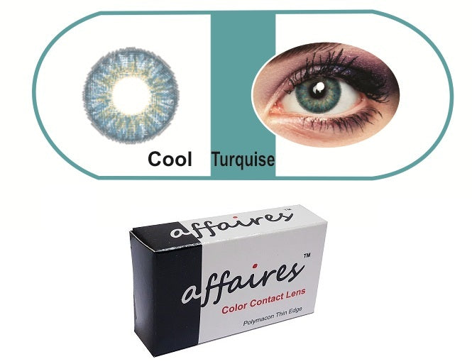 Affaires Quarterly Color Contact Lens Cool Turquoise