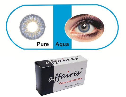 Affaires Quarterly Color Contact Lens Pure Aqua