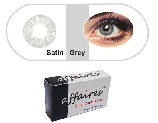Affaires Quarterly Color Contact Lens Satin Gray