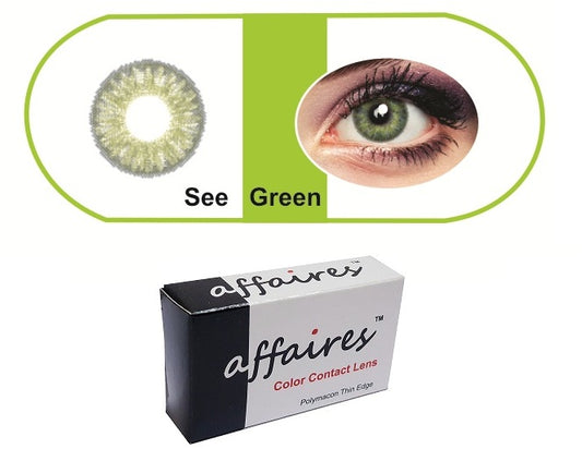 Affaires Quarterly Color Contact Lens Sea Green