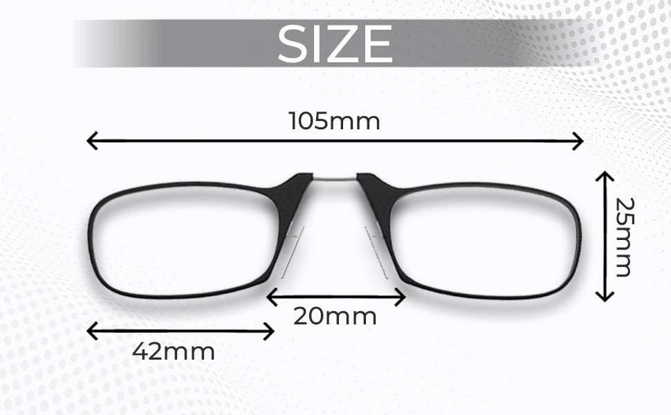 Affaires Ultra Thiner Portable Mobile Sticking Reading Glasses For Men & Women | Mobile & Computer reading glasses Powers from +1 to +3