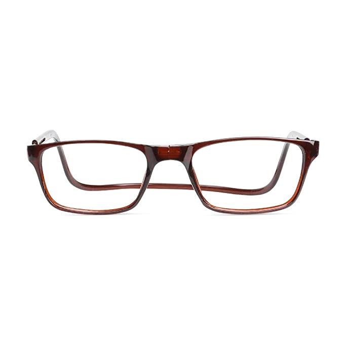 Affaires Magnetic Reading Spectacle Glasses For Near Vision Color Brown