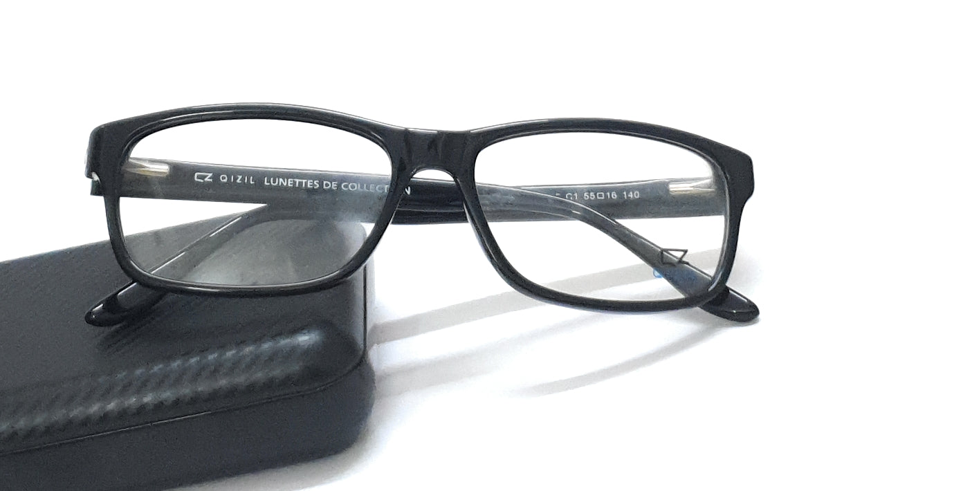 Qizil rectangle eyeglasses 8545 black