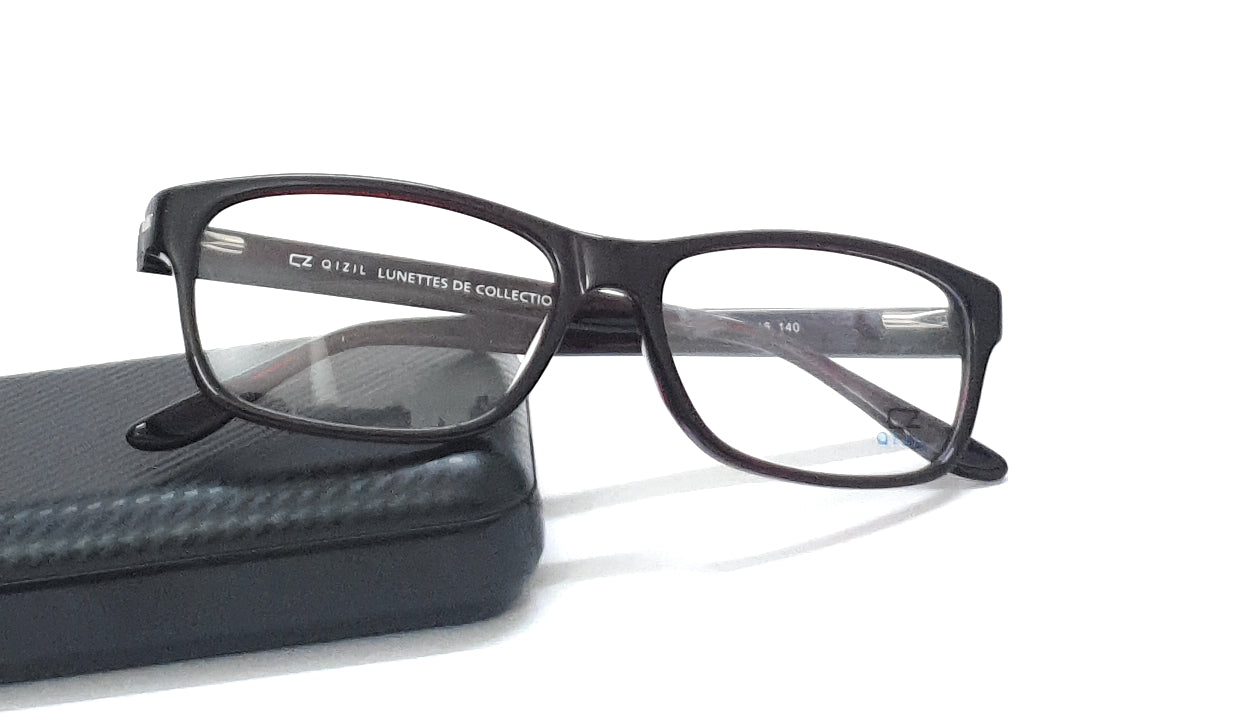 Qizil rectangle eyeglasses 8545 brown