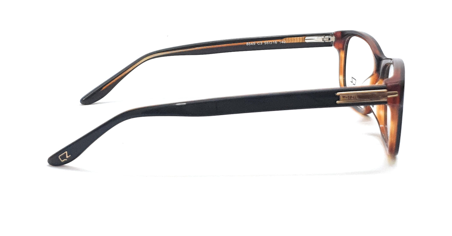 Qizil Eyeglasses Rectangle Spectacle 8545 Light Brown