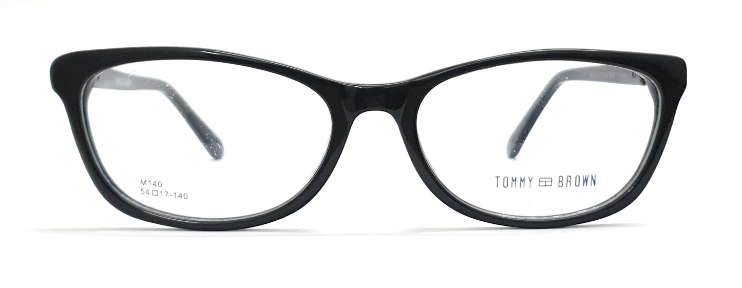 Tommy Brown Styles Eyeglasses M140 Black Spectacle