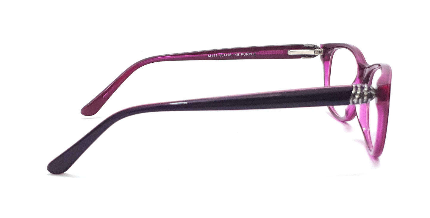 Tommy Brown Fashionable Eyeglasses M141 Purple Spectacle
