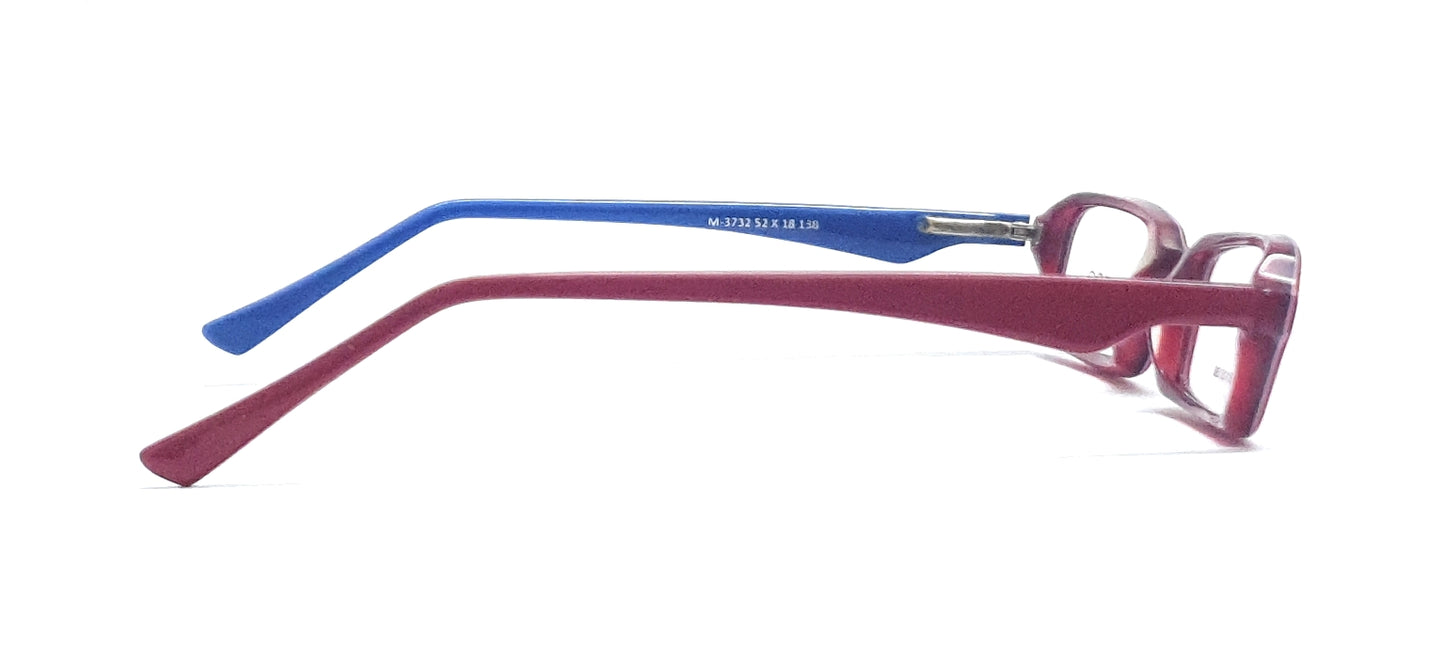 Rio Tinto KIDS Rectangle Eyeglasses M-3732 Red-Blue Spectacle