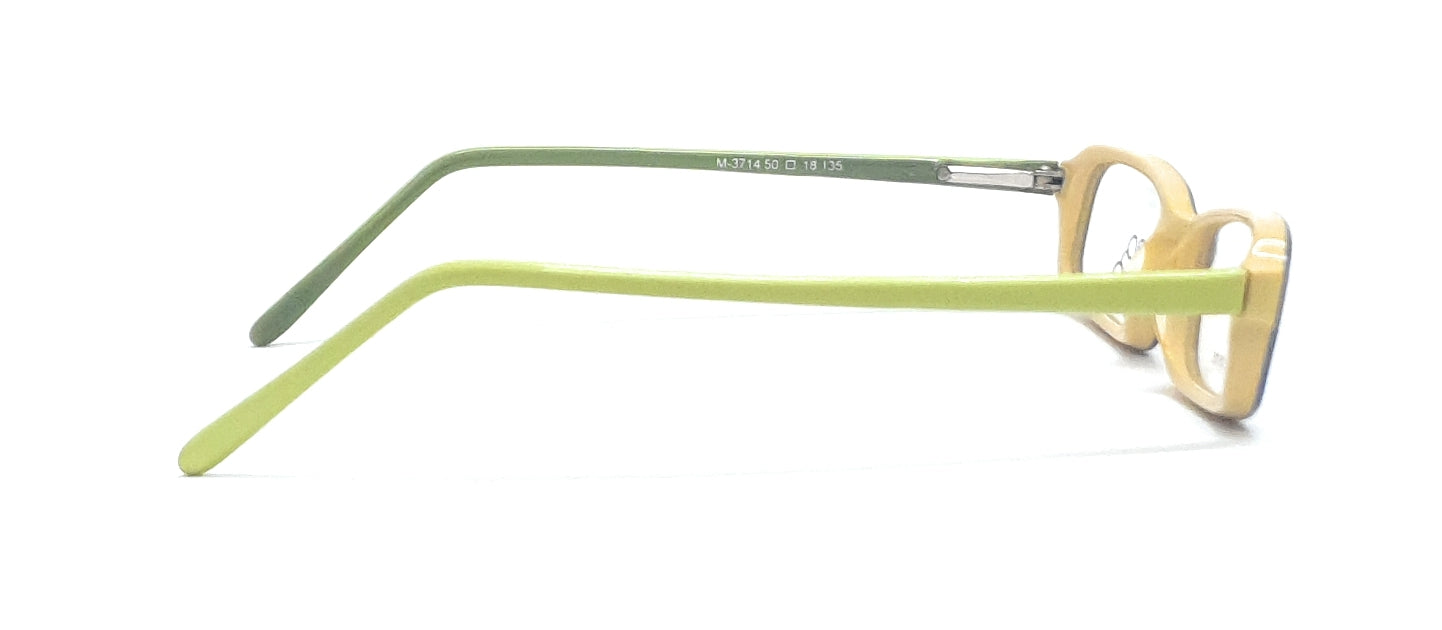 Rio Tino KIDS Rectangle Eyeglasses M-3714 Blue-Green Spectacle