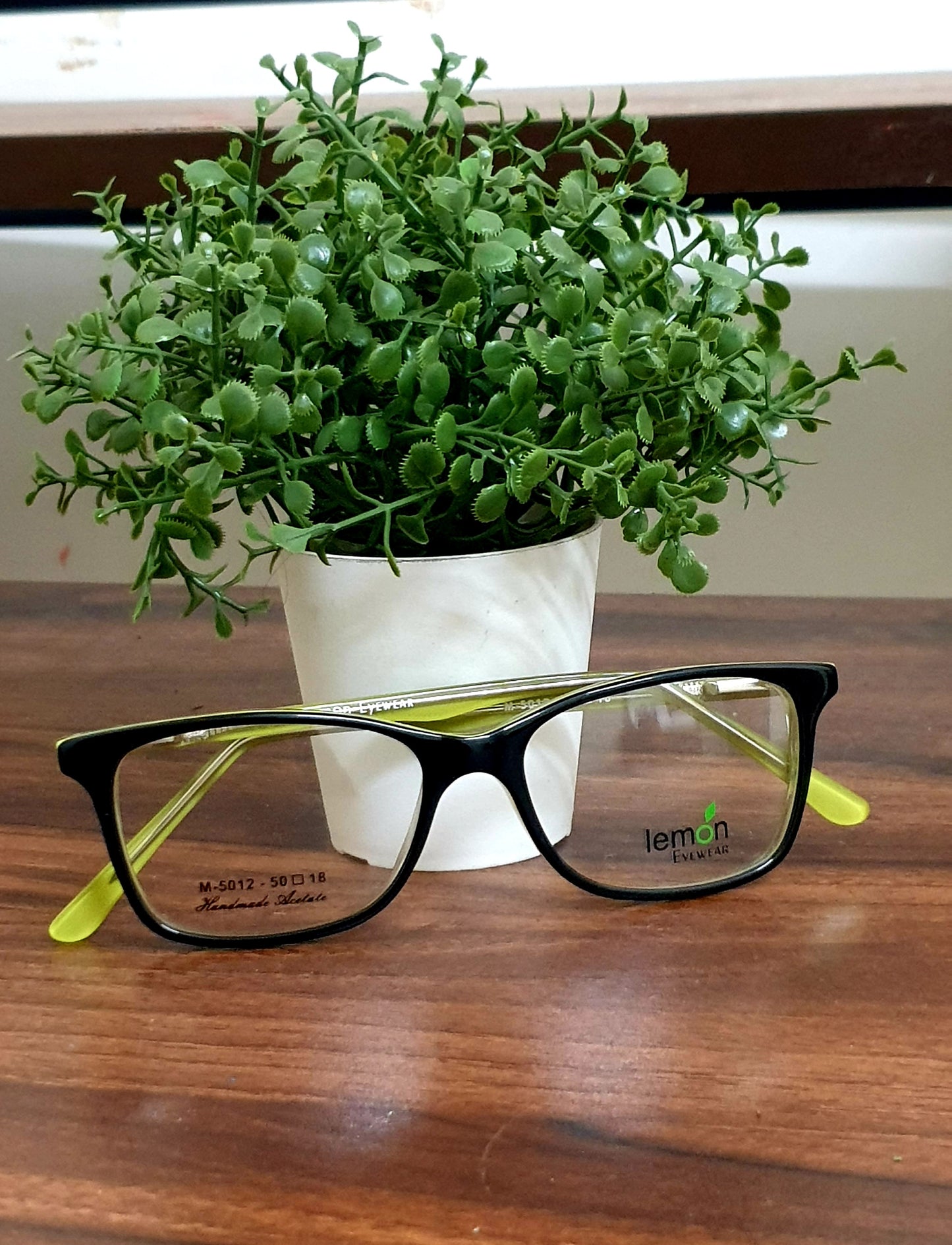 Fashionable Eyeglasses Spectacle M-5012 with Power ANTI-GLARE-Reflective Glasses Black VS-010