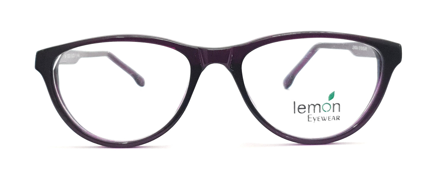 CatEye Eyeglasses Spectacle M-2002 with Power ANTI-GLARE-Reflective Glasses purple VS-001