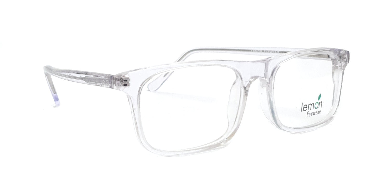 Rectangle Eyeglasses Spectacle M-1002 with Power ANTI-GLARE-Reflective Glasses Transparent VS-012