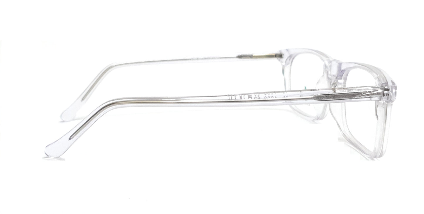 Rectangle Eyeglasses Spectacle M-1002 with Power ANTI-GLARE-Reflective Glasses Transparent VS-012
