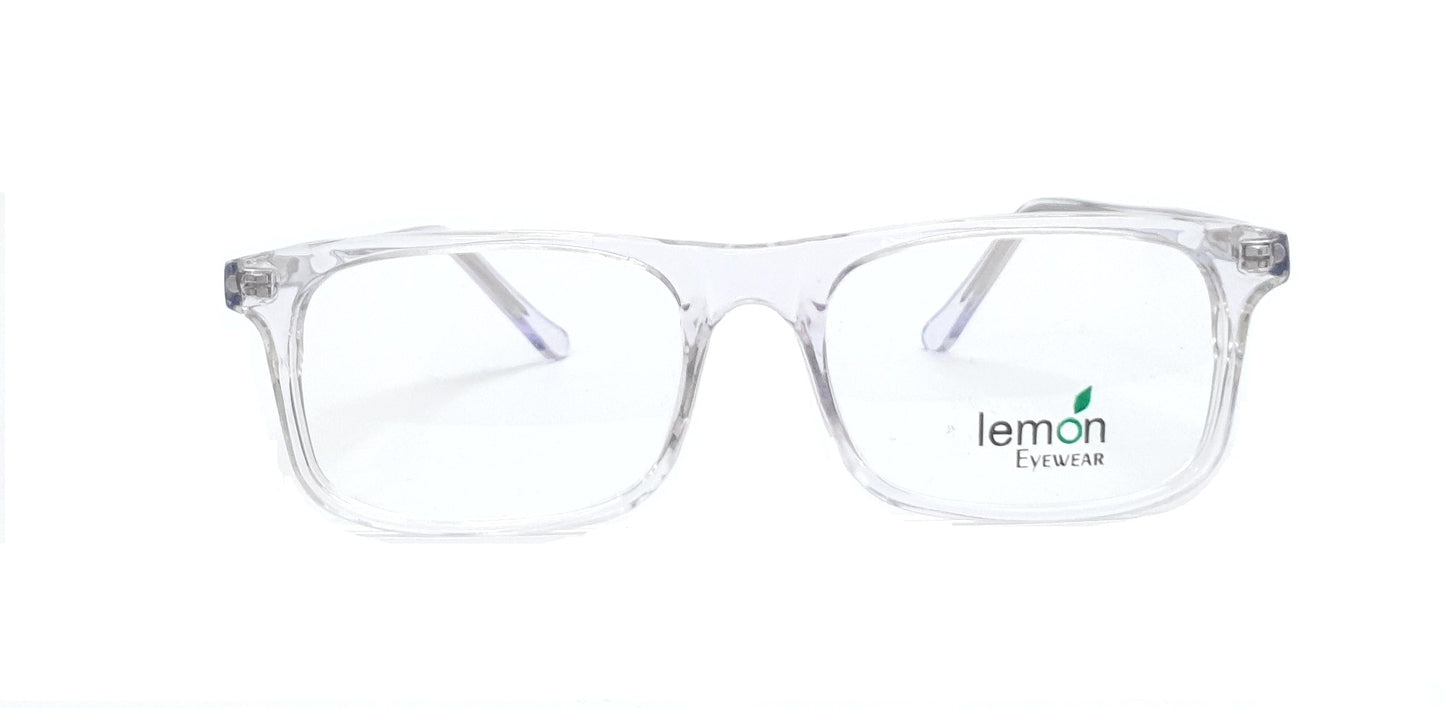 Rectangle Eyeglasses Spectacle M-1002 with Power ANTI-GLARE-Reflective Glasses Transparent VS-012