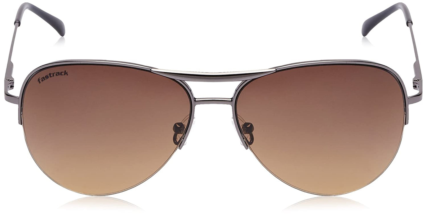 Fastrack Aviator unisex Sunglasses Brown Frame M083BR2F