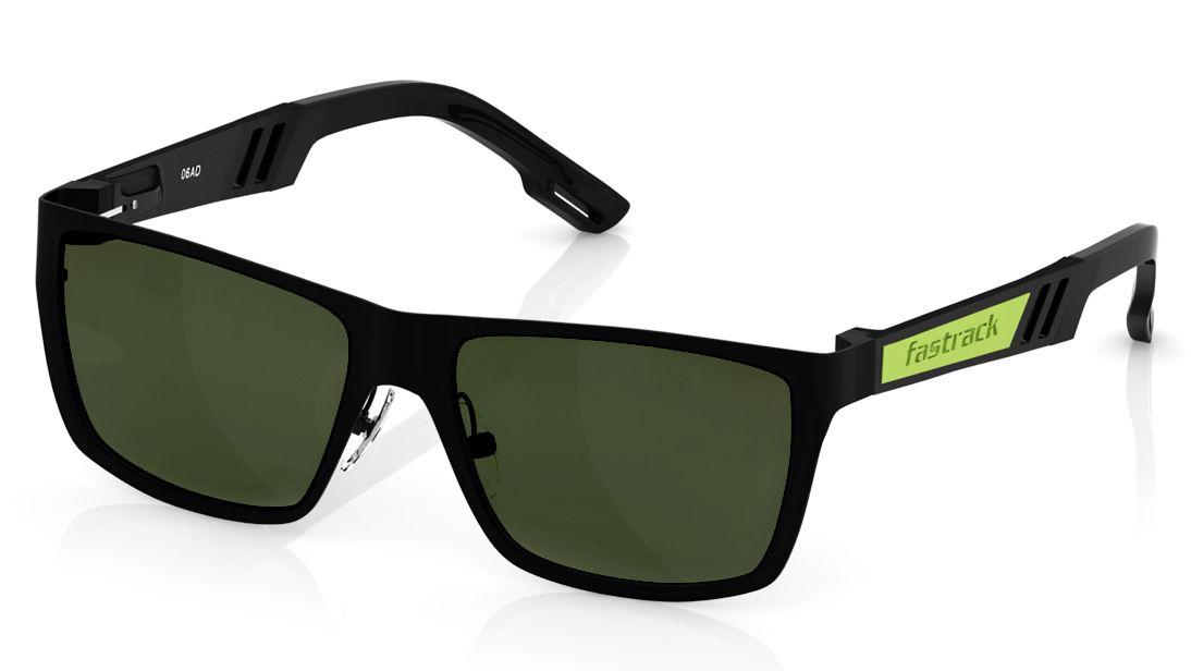 Fastrack Wayfarer Men Sunglasses BLack Frame M101GR2 – SoftTouchLenses