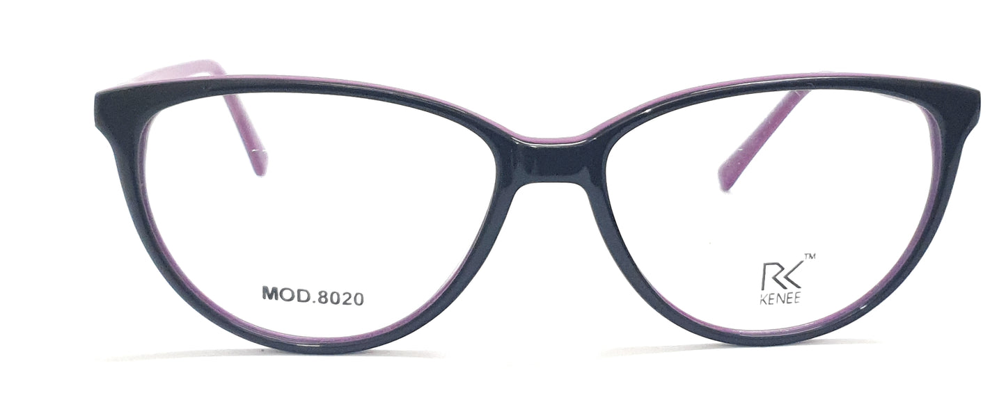 Cateye Eyeglasses RK KENEE MOD 8020 Black-Purple