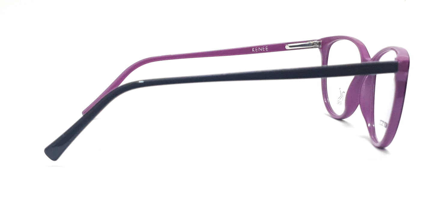 Cateye Eyeglasses RK KENEE MOD 8020 Black-Purple