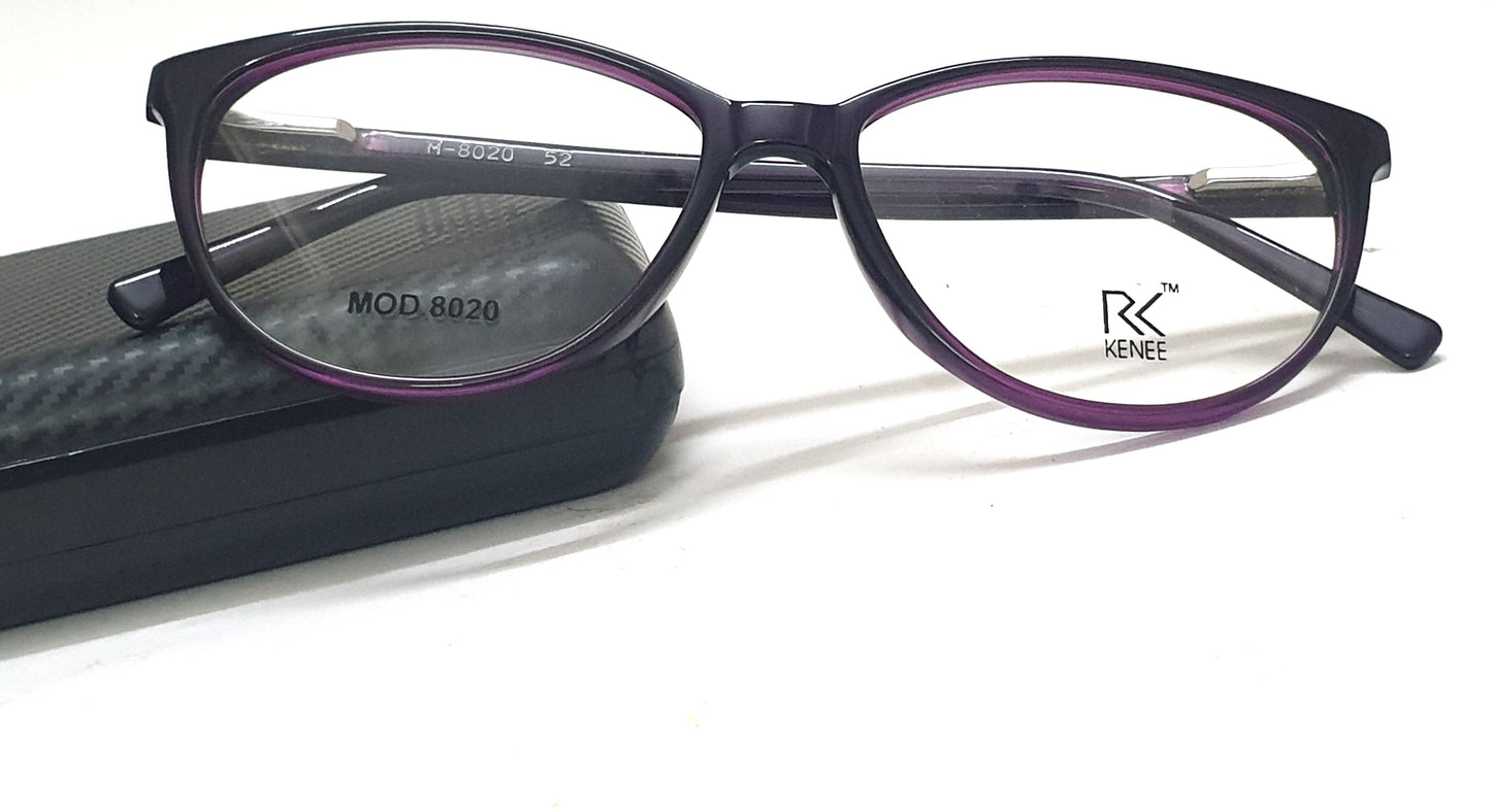 Cateye Eyeglasses RK KENEE MOD 8020 Black-Purple Tint