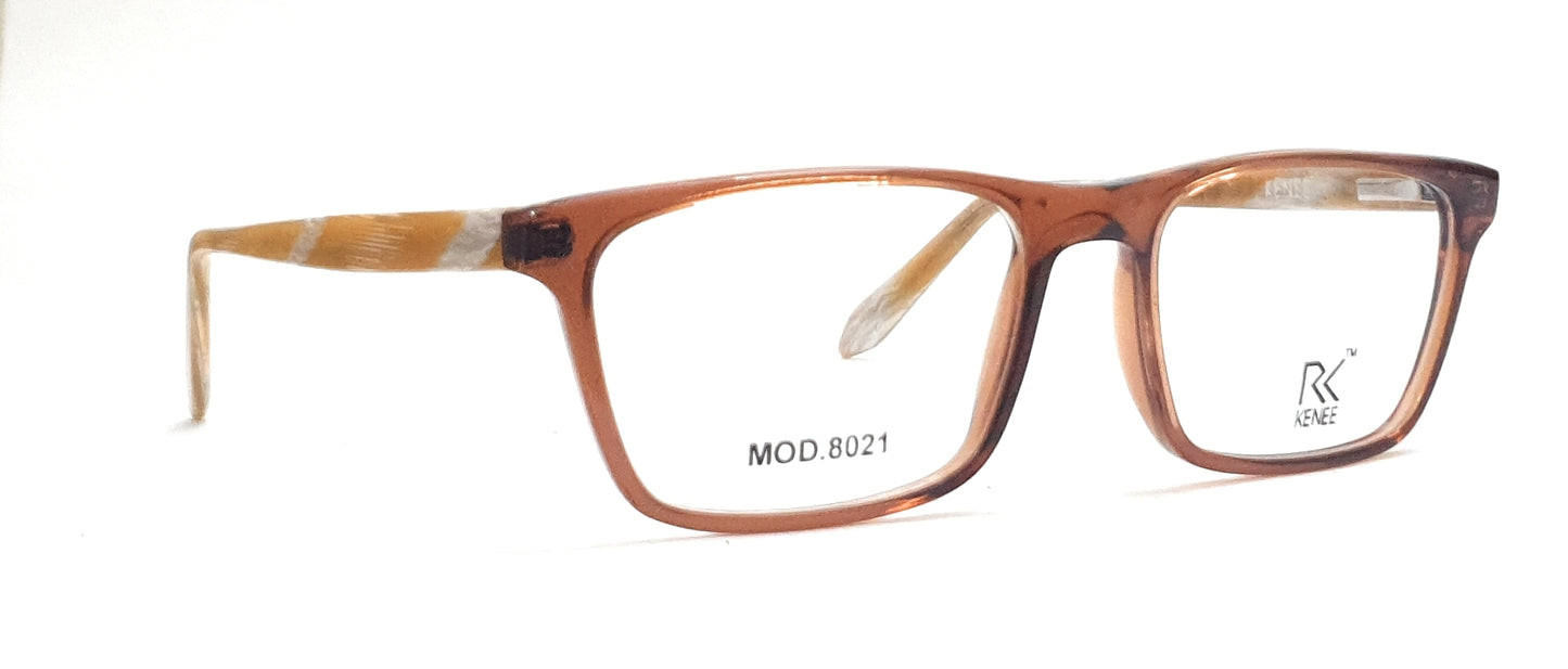 Rectangle Eyeglasses for Kids RK KENEE MOD 8021 Brown