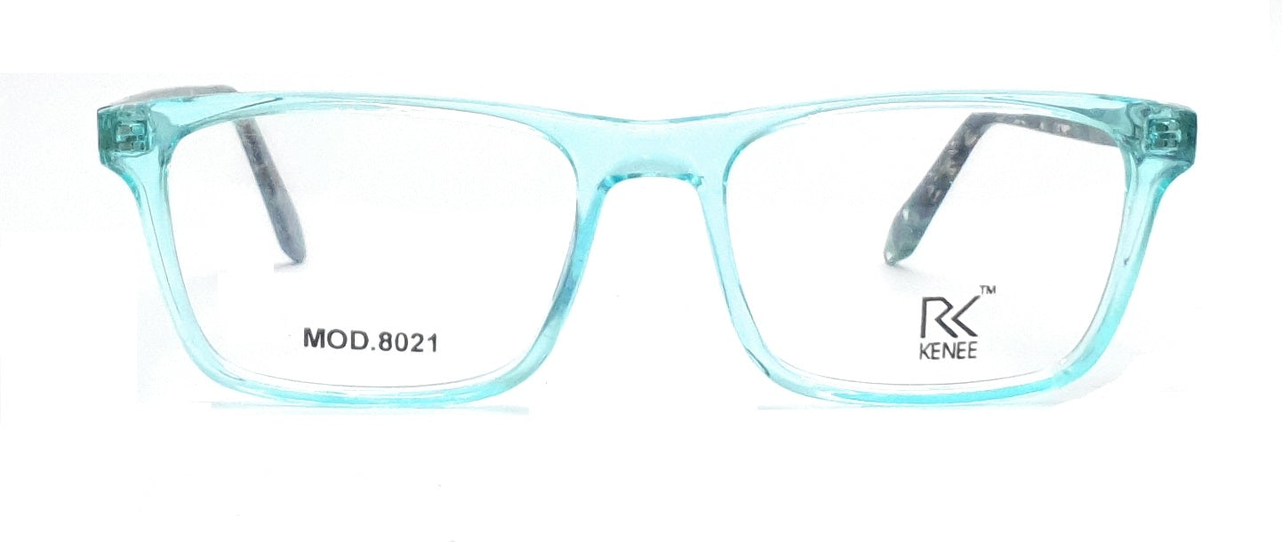 Rectangle eyeglasses for kids RK Kenee Mod 8021 light blue