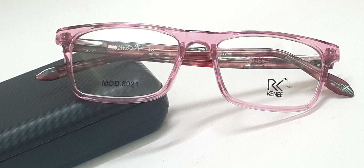 Rectangle Eyeglasses for Kids RK KENEE MOD 8021 Pink